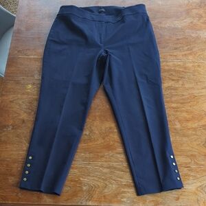 Talbots Chatham Ankle Pants, Navy, 16W, NWOT